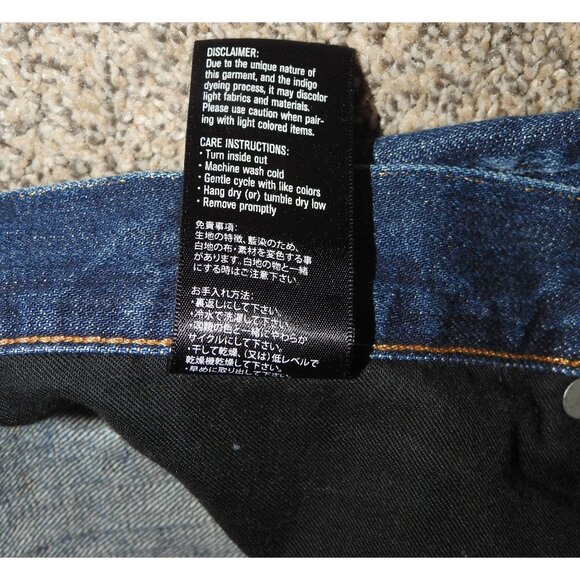 3x1 NYC M4 Selvedge 5 Pocket Button FLy Denim Jeans Made In USA Mens Size 36 - Picture 7 of 13